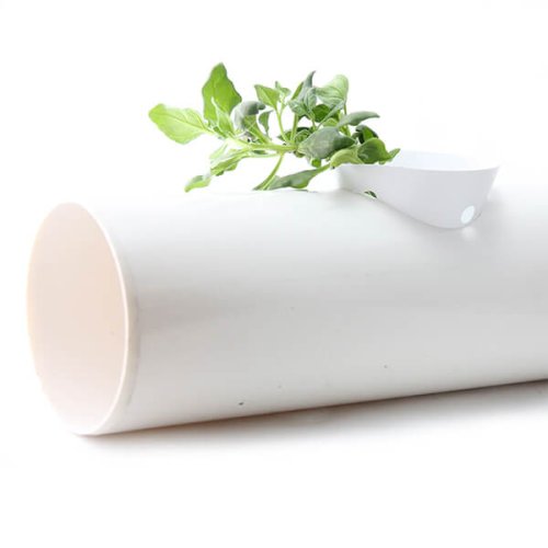 צינור U-PVC לבן 4 צול (110 מ"מ) | אורך: 1.3 מ' - עם 6 חורי שתילה