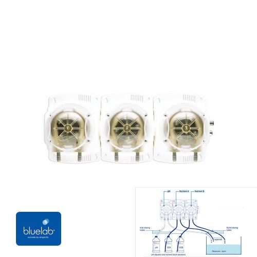 סט משאבות מינון פריסטלטיות 1200ml/לדקה | Bluelab Peripod L3