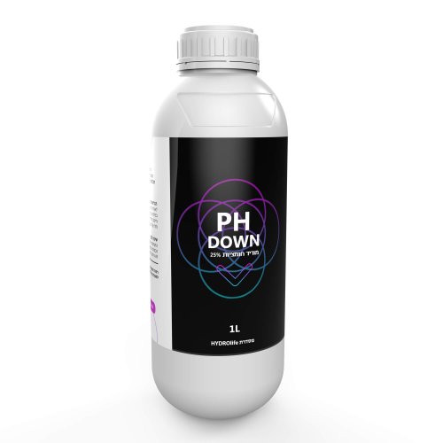 מוריד חומציות 500/1000/5000 מ"ל | PH DOWN | חומצה זרחתית