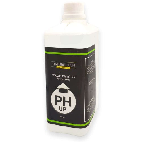 מעלה חומציות 500/1000/4000 מ"ל | PH UP | אשלגן הידרוקסידי
