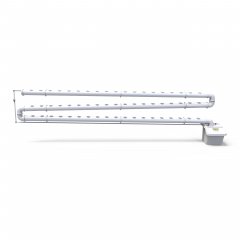 ערכה לבניית מערכת הידרופונית אנכית לגידול 57 צמחים - רוחב 4 מטר, 3 קומות