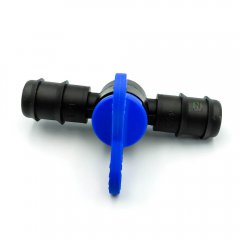 ברז שן פלסטיק 20 מ"מ - לחיבור צינור משני הצדדים