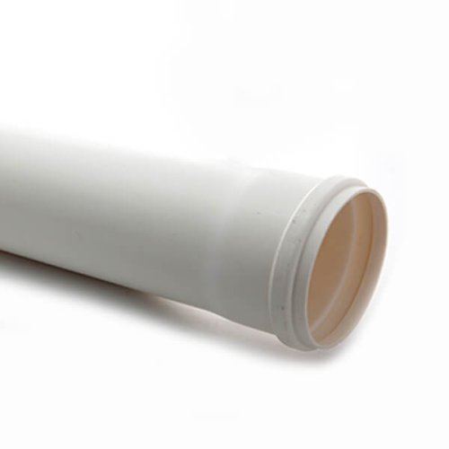 צינור U-PVC לבן 4 צול (110 מ"מ) | אורך: 4 מ' - ללא חורי שתילה