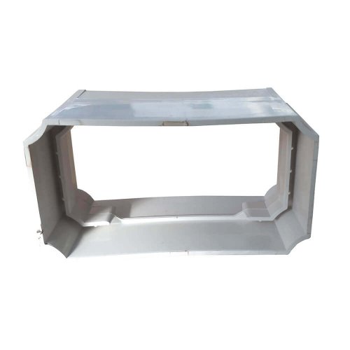 מחבר שרשור UPVC לבן לתעלת גידול הידרו מלבנית בשיטת NFT | 100X50 מ"מ