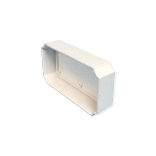 פקק סוף UPVC לבן לתעלת גידול הידרו מלבנית בשיטת NFT | 100X50 מ"מ