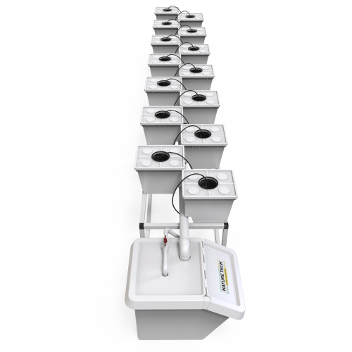 TOBATO DIY 2-14| מערכת הידרופונית 14 דליים הולנדים (Bato Bucket) שתי שורות