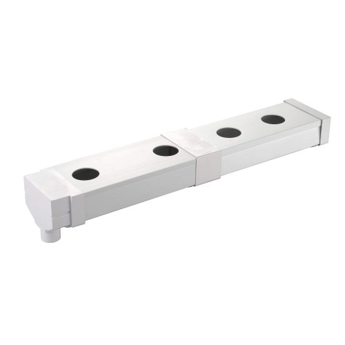 תעלת גידול NFT קמורה 120*80 מ"מ עם מכסה נשלף אורך 1.2 מטר 6 פתחי שתילה