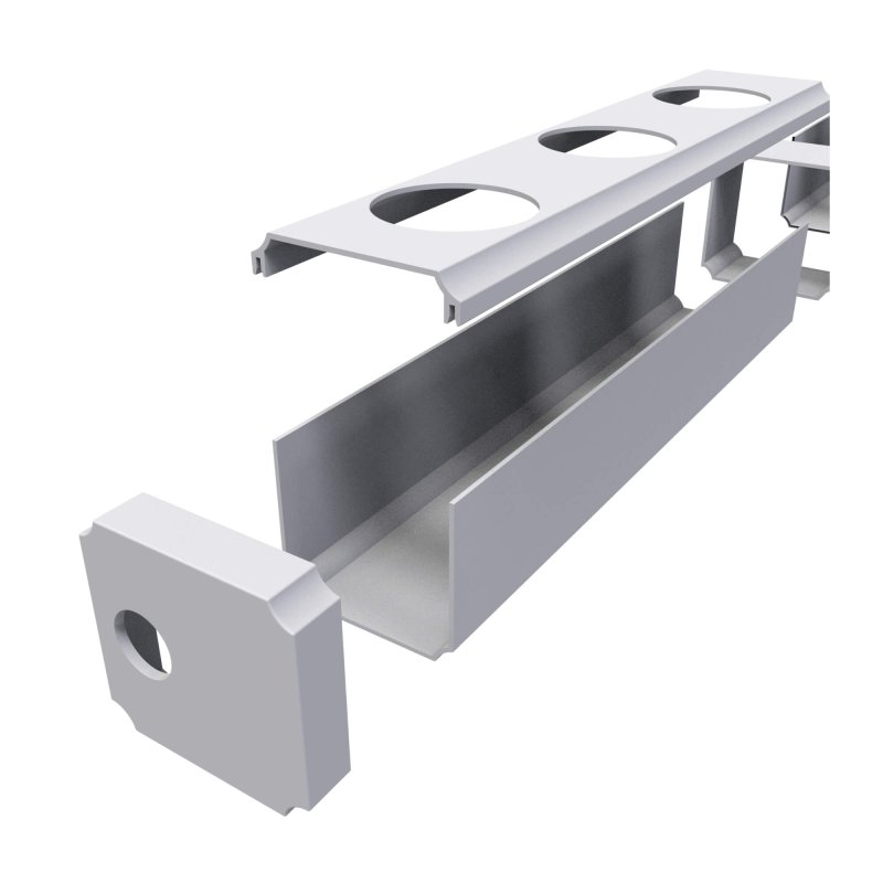 תעלת גידול NFT מרובעת עם מכסה נשלף מבית Nature Tech Hydroponics