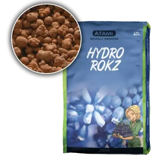 Hydro rokz - מצע כדורי חימר מותפחים 40 ליטר