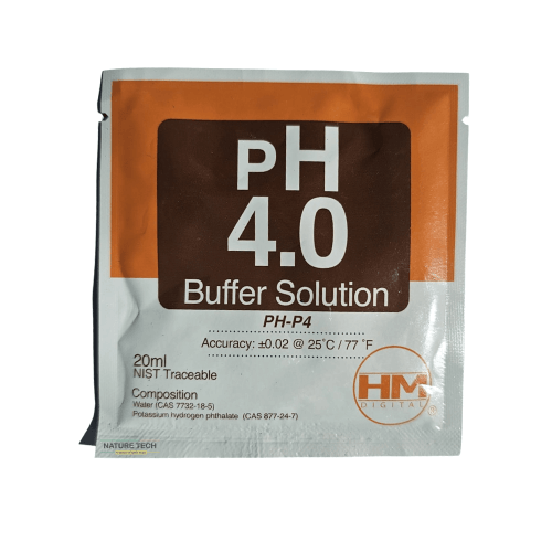 שקית נוזל לכיול מד PH דיגיטלי 4.0